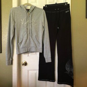 Dereon Hoodie & BCBGMaxAzria pants-2 pc bundle-M